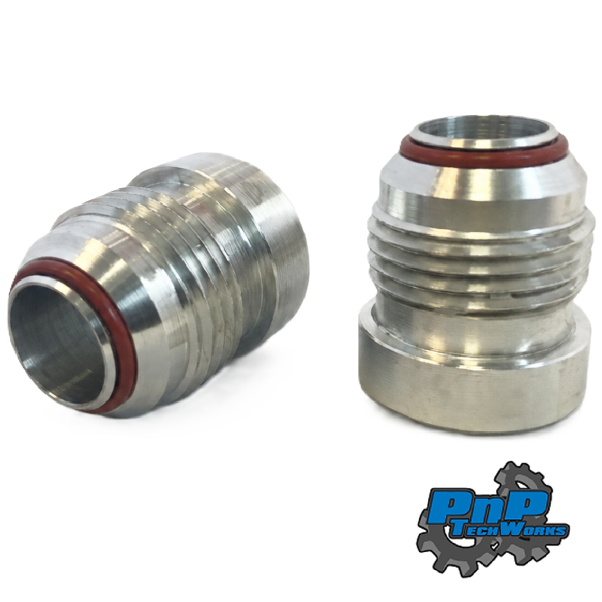 -12AN Male JIC 37° AN Weld Bungs (QTY:2) - 6061-T6 Aluminum
