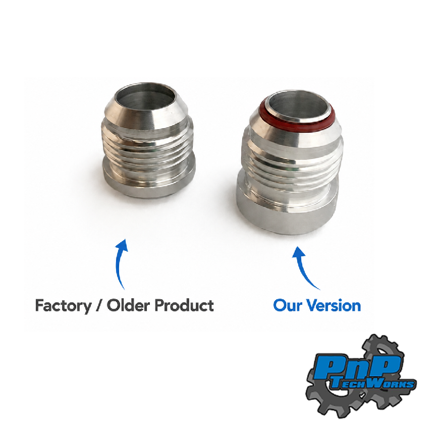 -12AN Male JIC 37° AN Weld Bungs (QTY:2) - 6061-T6 Aluminum