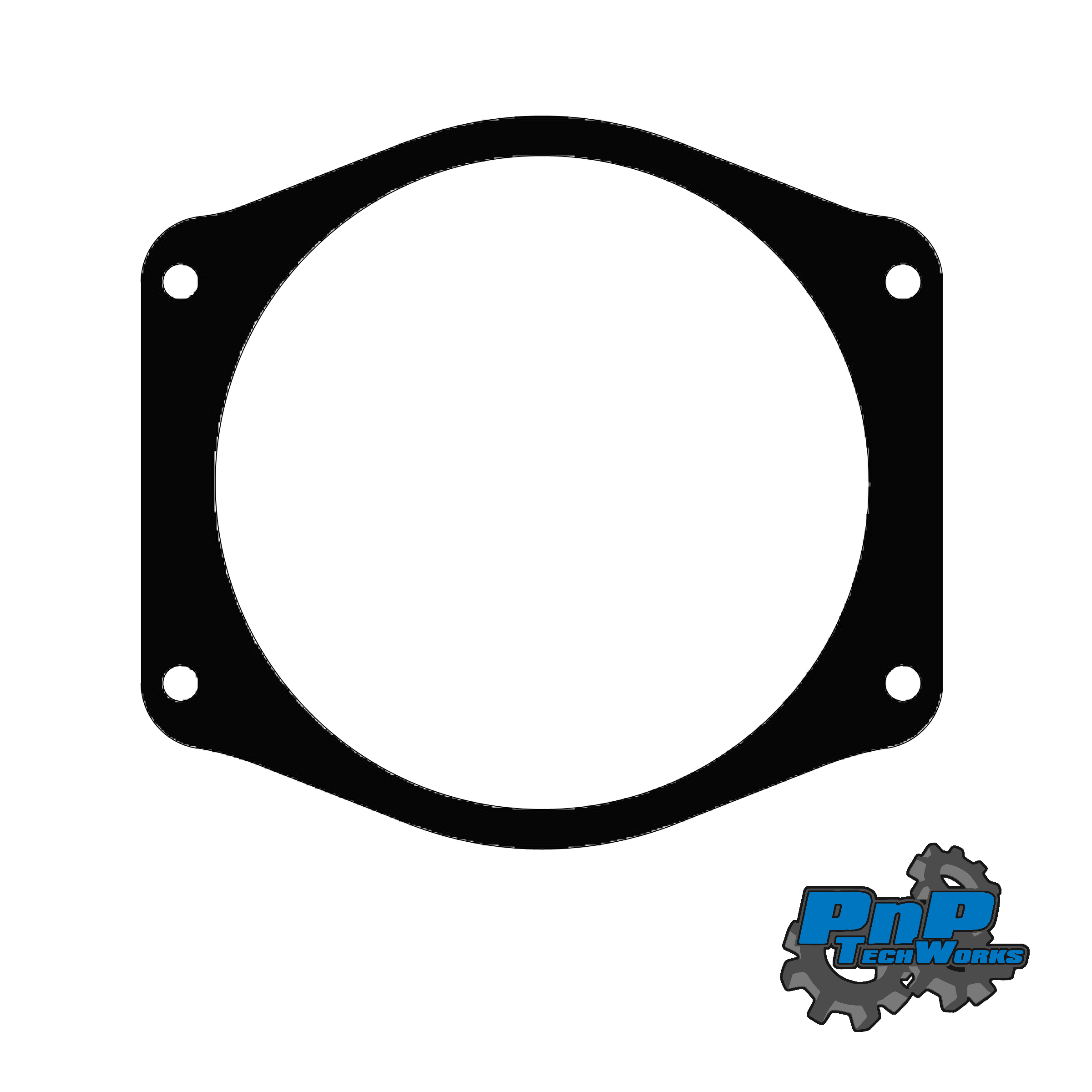112mm Throttle Body Gasket - Laser Cut Buna-N 70mm x 126mm