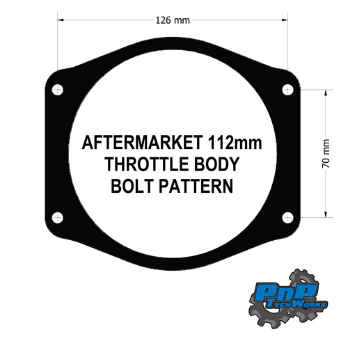 112mm Throttle Body Gasket - Laser Cut Buna-N 70mm x 126mm