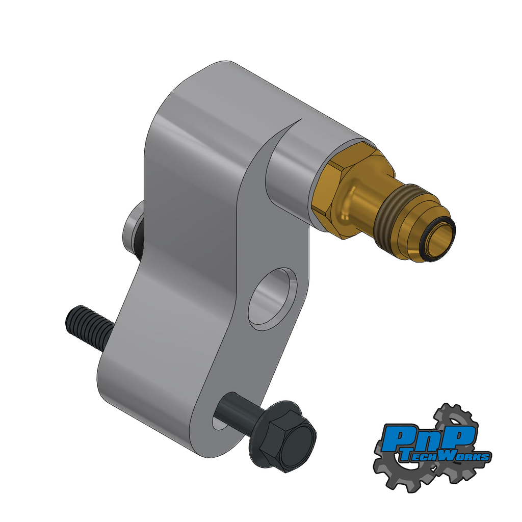 Vacuum Pump Delete Manifold - 6AN Fitting