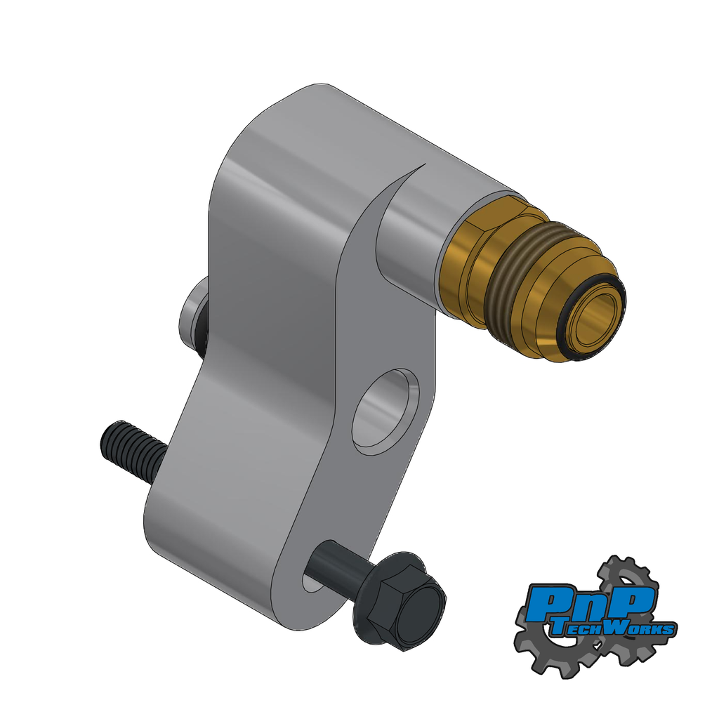 Vacuum Pump Delete Manifold - 8AN Fitting