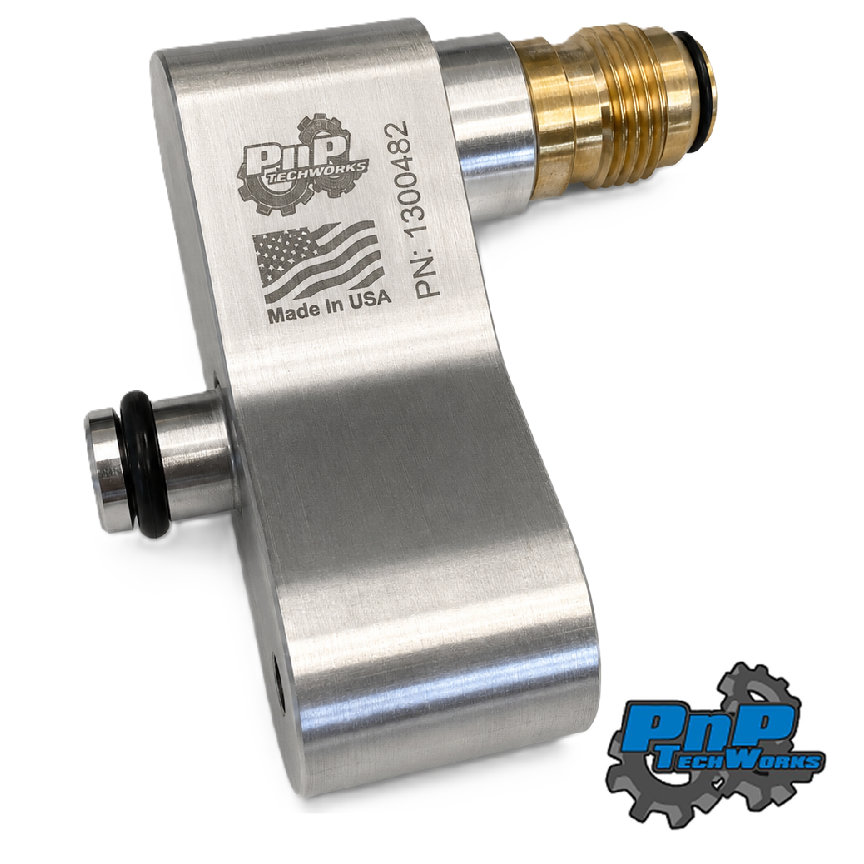 Vacuum Pump Delete Manifold - 8AN Fitting